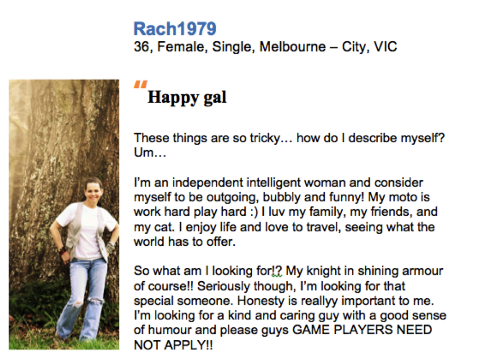 good dating profile male